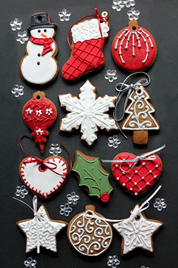 Christmas Decorations Assorted Cookies