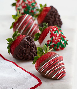 Seasons Greeting Dipped Dozen Strawberries