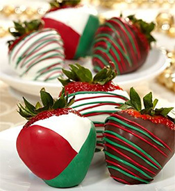 Christmas Cheer Dipped Strawberries