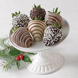 New Year Wishes Dipped Strawberries