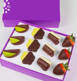Simply Dipped Mixed Fruit Box, Boxes of Chocolate Covered Fruit