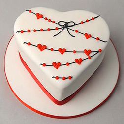 Heart Strings Love Cake