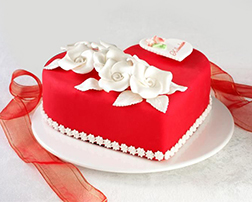 Lavish Love Heart Cake