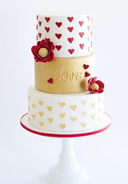 Cherished Hearts Cake
