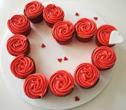 Rosy Swirls - 6 Cupcakes