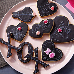 Chalkboard Lovenote Cookies