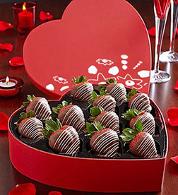 Truly Romantic Dipped Strawberries