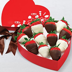 Hugs and Kisses Dipped Strawberries