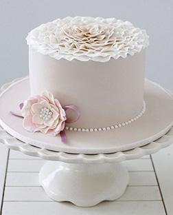 Satin Flower Cake