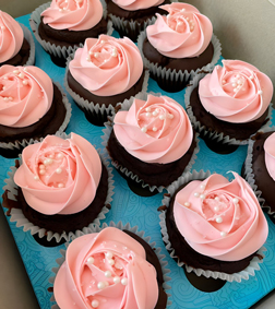 Bewitching Pink Swirl Cupcakes