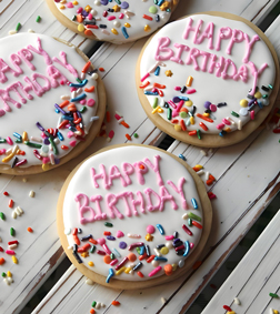 Happy Birthday Sprinkles Cookies