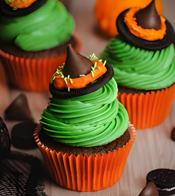 Wicked Witch Hat Cupcakes