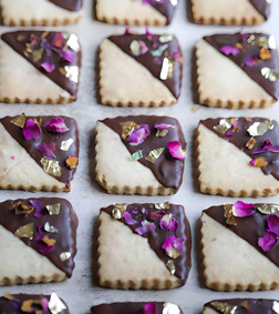 Chocolatey Shortbread Cookies