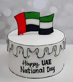 UAE Flag Harmony Cake