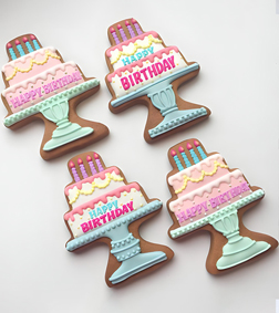 Two-Tier Birthday Cake Cookies