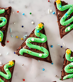 Christmas Tree Brownies