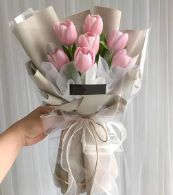 Sweet Pink Tulip Bouquet