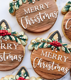Holiday Greetings Cookies