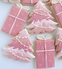 Pink Christmas Cookies