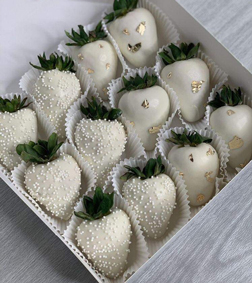 Angelic White Dipped Strawberries