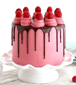 Raspberry Symphony Cake