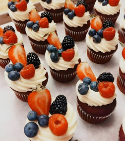 Mixed Berries Cupcakes