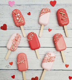 Valentine's Day Charm Cakesicles