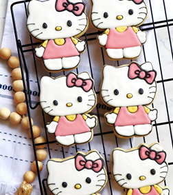 Pink Hello Kitty Cookies
