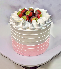 Strawberry Topped Cake