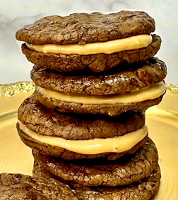 Caramel Double Chocolate Cookies