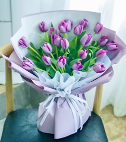 Purple Tulips Bouquet