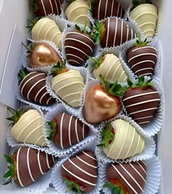 Delicate Dipped Strawberries