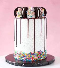 Oreo Sprinkled Cake