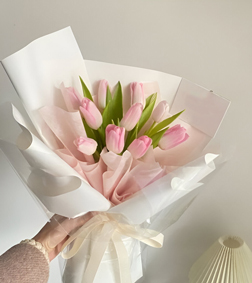 Soft Pink Tulips Bouquet