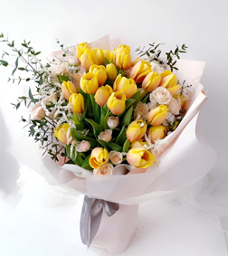 Golden Glow Tulip Bouquet