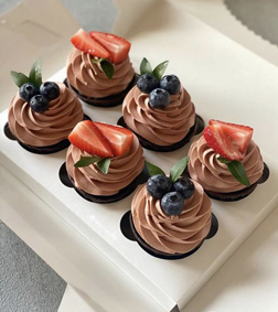 Strawberry Blueberry Cupcakes