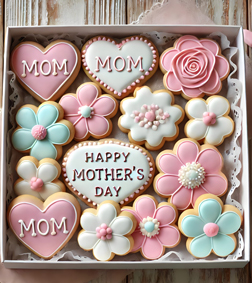 Pastel Petals Cookies