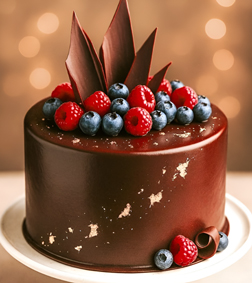 Berry Jewel Chocolate Cake
