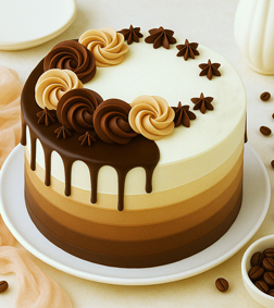 Choco Cream Ombre Cake