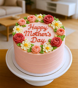 Mom's Pretty Garden Cake