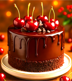 Cherry Choco Blaze Cake