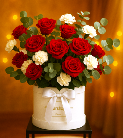 Crimson Whisper Hatbox