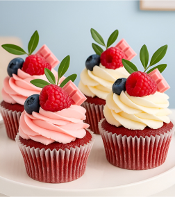 Scarlet Delight Cupcakes