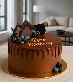 Blueberry Chocolate Cake