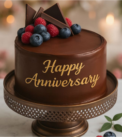 Pure Chocolate Romance Cake