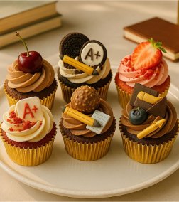 Golden Grade Cupcakes