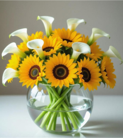 Sunflower Lily Arrangement