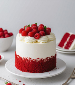 Raspberry Topped Red Velvet