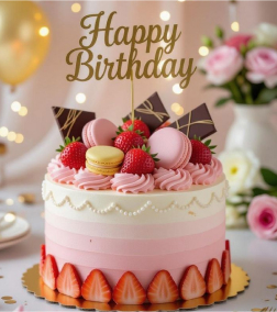 Rosé Berry Charm Cake