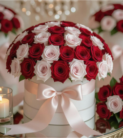 Ravishing Roses Hatbox